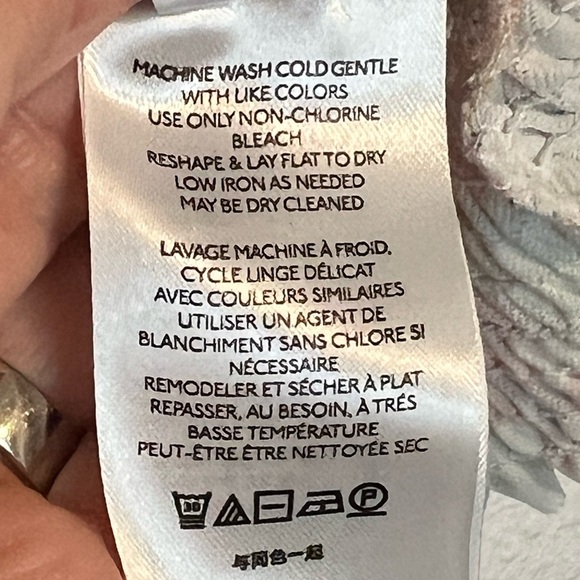 Anthropologie Aurelia Pink and Yellow Puff Sleeve Smocked Blouse Boho Large - Picture 8 of 9